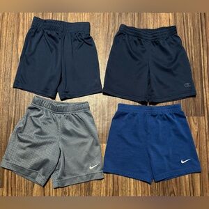 Nike and Champion Athletic Shorts Bundle of 4